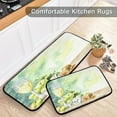 thumbnail image 5 of SKYSONIC White Wine Glass Vineyard Kitchen Rugs Set of 2, Green Grapes Cheese Floor Runner Area Rug Washable Carpet Mat Perfect for Living Room Bedroom Entryway, 5 of 7