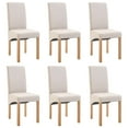 thumbnail image 5 of vidaXL Dining Chairs Accent Upholstered Side Chair with Wood Frame Fabric, 5 of 155
