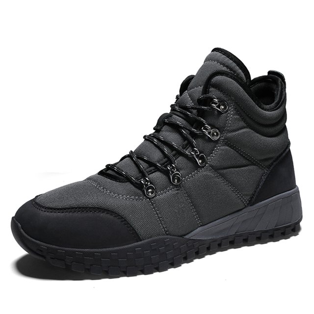 Zapatos Escalada Botas Altos Nieve Invierno Hombres Oxford Antideslizante