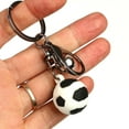 thumbnail image 5 of Classic Mini Bright Color Ball Pendant - Anti-lost Metal Football Key Chain - Car Pendant Gift, 5 of 8