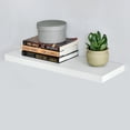 thumbnail image 2 of WELLAND 24 Inch Simons Floating Shelf Ledge Wall Mounted Shelves Display Rack, 24"L x 7 3/4"D x 1 1/4"T, White, 2 of 6