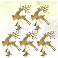 thumbnail image 1 of 5 uds Christbaumschmuck Rentier Figur Mit Jingle Bell Weihnachtsbaum Hngenden Dekorationen Fr Urlaubsparty Ornamente, 1 of 3