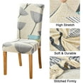 thumbnail image 2 of Dining Room Chair Covers Set of 4, Stretch Soft Spandex Removable Washable Chair Slipcovers for Dining Room,Hotel,Ceremony (Dandelion, Set of 4), 2 of 4