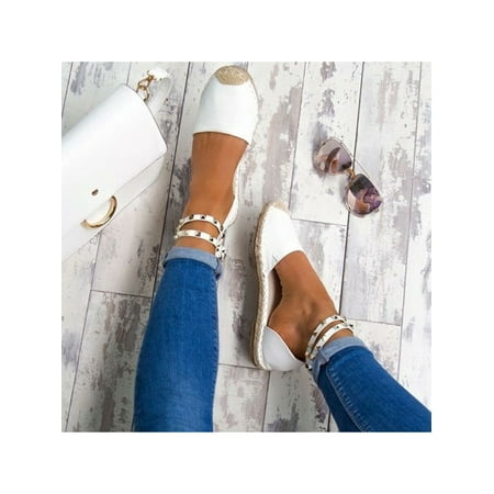 

Tenmix Lady Sandals Closed Toe Sandals Ankle Strap Sandals for Summer Beach Vacation