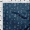 thumbnail image 3 of oneOone Polyester Spandex Dark Teal Blue Fabric Abstracts Dress Material Fabric Print Fabric By The Yard 56 Inch Wide, 3 of 6