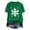 Green 8, variant on Fancifize Women's Christmas Graphic T Shirts Crewneck Short Sleeve Xmas Print Tee Cute Trendy Holiday Tops,Green