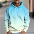 thumbnail image 2 of AnuYalue Big and Tall Hooded Sweatshirts for Men Casual Stylish Gradient Color Hoodie Winter Fleece Lined Pullover Hoodies with Pocket Drawstring Long Sleeve Sweatshirt, 2 of 5