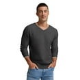 thumbnail image 3 of GIRUNS Men's V Neck Sweater Slim Fit Lightweight Long sleeve Sweatshirts Soft Casual Pullover Sweater For Men, 3 of 5