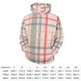 thumbnail image 2 of Plaid Pattern Pink Gray Red 3D Print Hoodie Men Women Autumn Thin Pullover Sweatshirt Vintage Streetwear Tops, 2 of 6