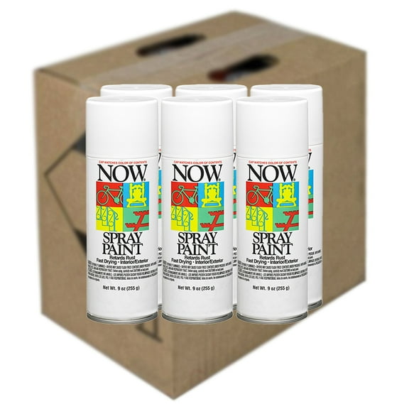 24-Pack of 9 oz Krylon 21212 White Now Enamel Spray Paint, Gloss