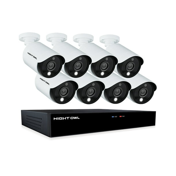 Night Owl Wired 16 Channel DVR with 2TB Hard Drive and 8 Wired 5MP