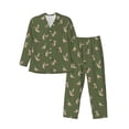 thumbnail image 1 of Balery Birds Wild Ducks Pijama para Hombre de Dos Piezas con Manga Larga, Conjunto de Dormir y Descanso Suave con Bolsillos-Medium, 1 of 7