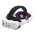 thumbnail image 1 of Headband for Meta Quest 3S, VR Replacement Strap with 12000mAh Battery, Enhance Comfort and Extend Play Time, with RGB Lights, for Quest 3S VR Headset, 1 of 9