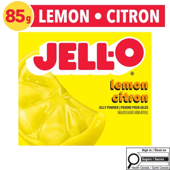 Jell-O Lemon Jelly Powder, Gelatin Mix