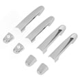thumbnail image 2 of 8 Pieces Chrome Exterior Door Handle Cover Trim Sticker Replacement for Hilux Vigo 2005?2014, 2 of 5