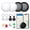 2 White + 2 Black, variant on WAAYEEPAL 2026 Smart Air Tracker Tags, 2 Pack Dual System Bluetooth Item Locator Works with Apple Find My & Google Find Hub for Keys Luggage Backpack