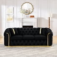thumbnail image 2 of Gold Accents & Tufted Style - Contemporary Sofa for the Home, 2 of 5