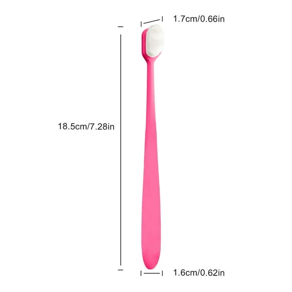 potrochi Toothbrush for Sensitive Gums, Extra Soft Toothbrush, Micro Fur Manual Toothbrush with 10000 Soft Floss Bristle for Pregnant Women, Elderly, Braces and Gum Recessions, Protect Fragile Gums