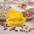 thumbnail image 4 of Easter Glass Candy Dish with Lid Covered Candy Bowl Glass Bunny Jar Candy Servers for Easter Holiday Office Home Kitchen Table Desk (Yellow), 4 of 6