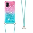 thumbnail image 3 of Funda para Samsung Galaxy A51 5G Brillantina Líquida Divertida Reluciente y con Cristales en Movimiento Cuerpo Cruzado con Cordón Ajustable, 3 of 5