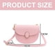 thumbnail image 2 of Bolso de citas casual bolso de hombro de color de contraste de moda bolso bandolera de cuero de PU rosa, 2 of 5