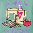 thumbnail image 3 of CafePress - I'd Rather Be Quilting T Shirt - Womens Comfort Colors® Shirt, 3 of 4