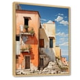 thumbnail image 2 of Designart "Tones Fontanas Italy Terracotta wall art XI" Cityscapes Floater Framed Wall Art Living Room, 2 of 7