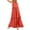 Z-379Watermelon Red, variant on Women Summer Dresses Sleeveless Halter Neck Solid Color Flowy Ruffle Casual Elegant Maxi Dress For Holiday Vacation Beach,Beige,M