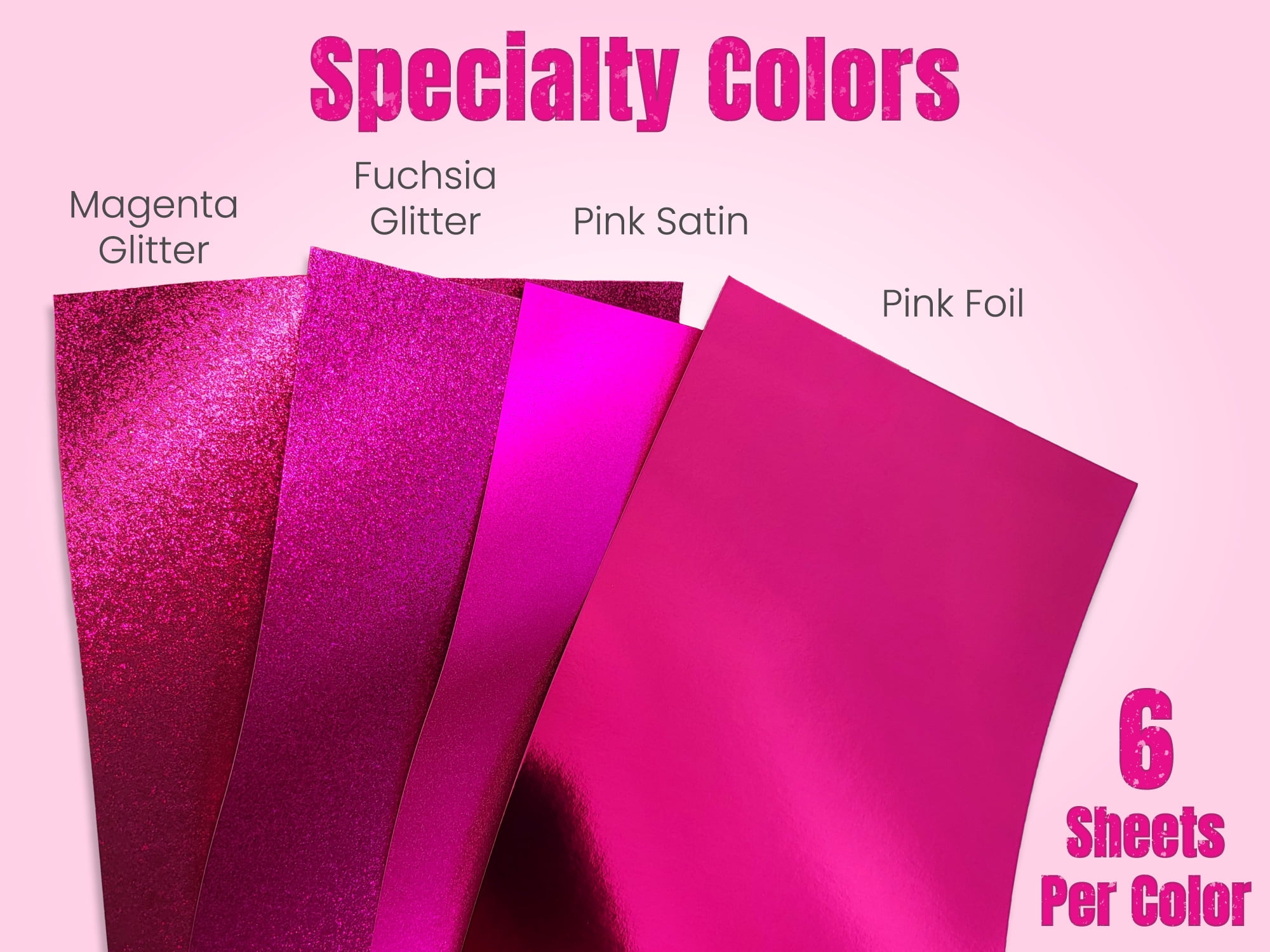 Raspberry Reverie Glamstock™ – Premium Pink Cardstock Book featuring Pearlescent, Satin, Foil & Glitter Papers, 48 Pages, A4 Size, for Scrapbooking, Crafts & Invitations