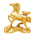 thumbnail image 2 of Estatua de caballo del zodíaco Feng Shui, año Nuevo chino 2026, decoración de escritorio, escultura, figura para entrada, sala de estar, dormitorio. Lingote, 2 of 8