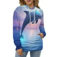 thumbnail image 4 of Moonlit Dolphin Leap-2 Men's Women New Sweatshirt Hoodie Men's Plus Size Sweatshirt Hooded Sweatshirt 3d Printed Street Men's Cloth, 4 of 6