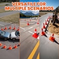 thumbnail image 2 of 12 Pack Traffic Safety Cones, 18in Multi Purpose Pop - up Cones, Orange Traffic Cones, Safety Cones for Emergency Response & Event Crowd Control, 2 of 9