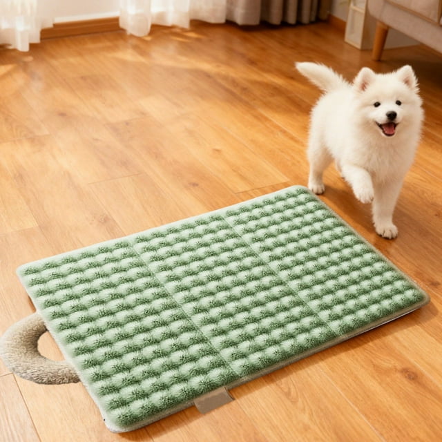 Pet Bed Mat for Dogs and Cats Soft Warm Sleeping Cushion Pad with Removable Washable Cover