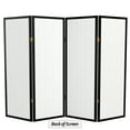 thumbnail image 7 of 4 ft. Tall Window Pane Shoji Screen - Black - 4 Panels, 7 of 7