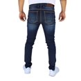 thumbnail image 2 of Pantalón rasgado de mezclilla stretch John Silver  Corte skinny Color azul oscuro, 2 of 6