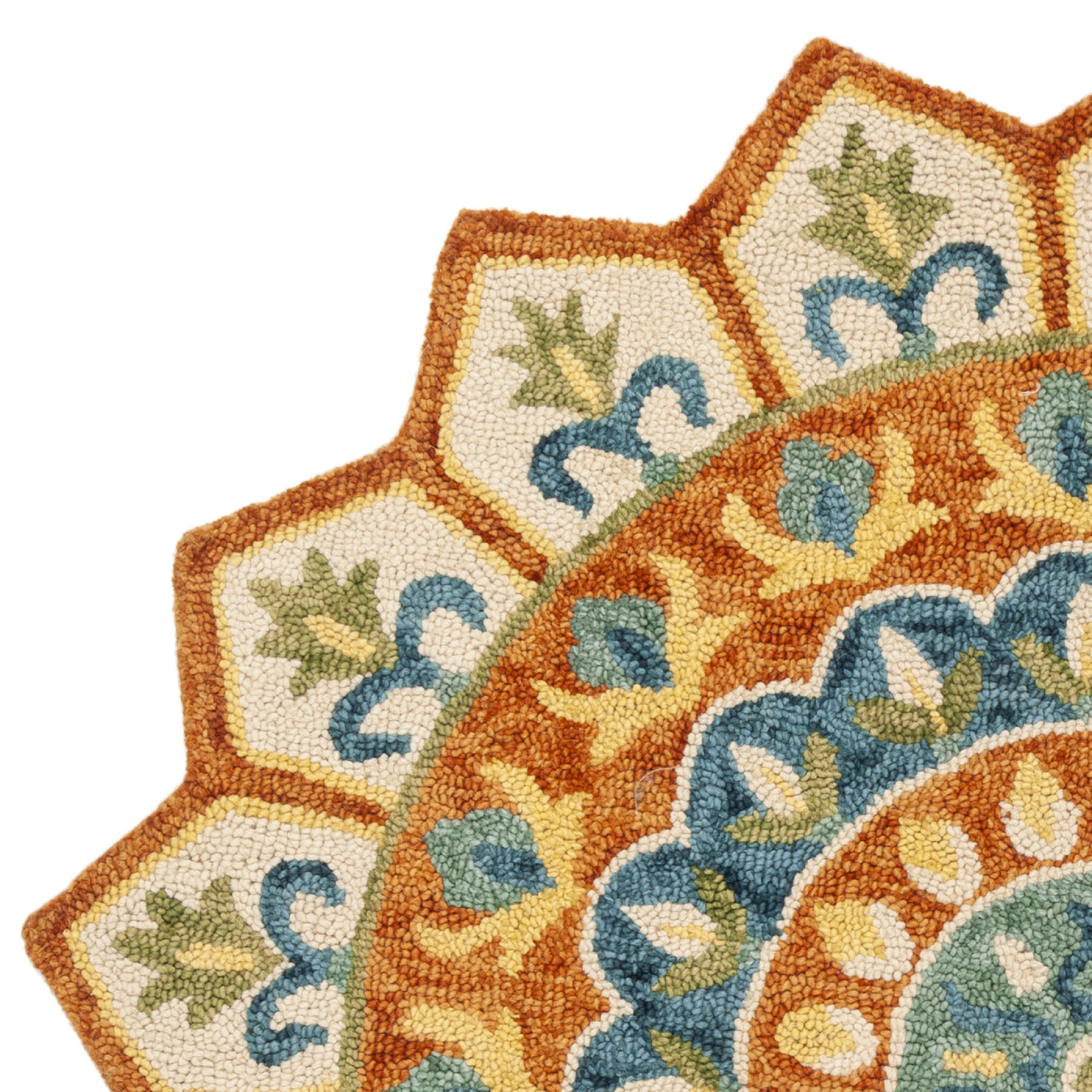 SAFAVIEH Novelty NOV605P Handmade Rust / Ivory Rug
