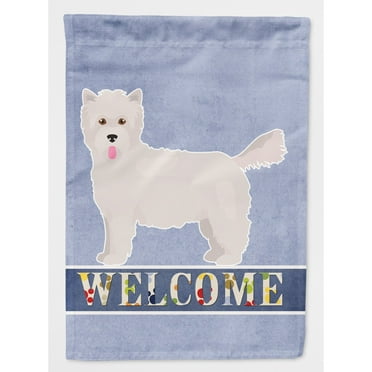 Carolines Treasures CK3785CHF Westiepoo 2 Welcome Flag Canvas House Size  Large multicolor