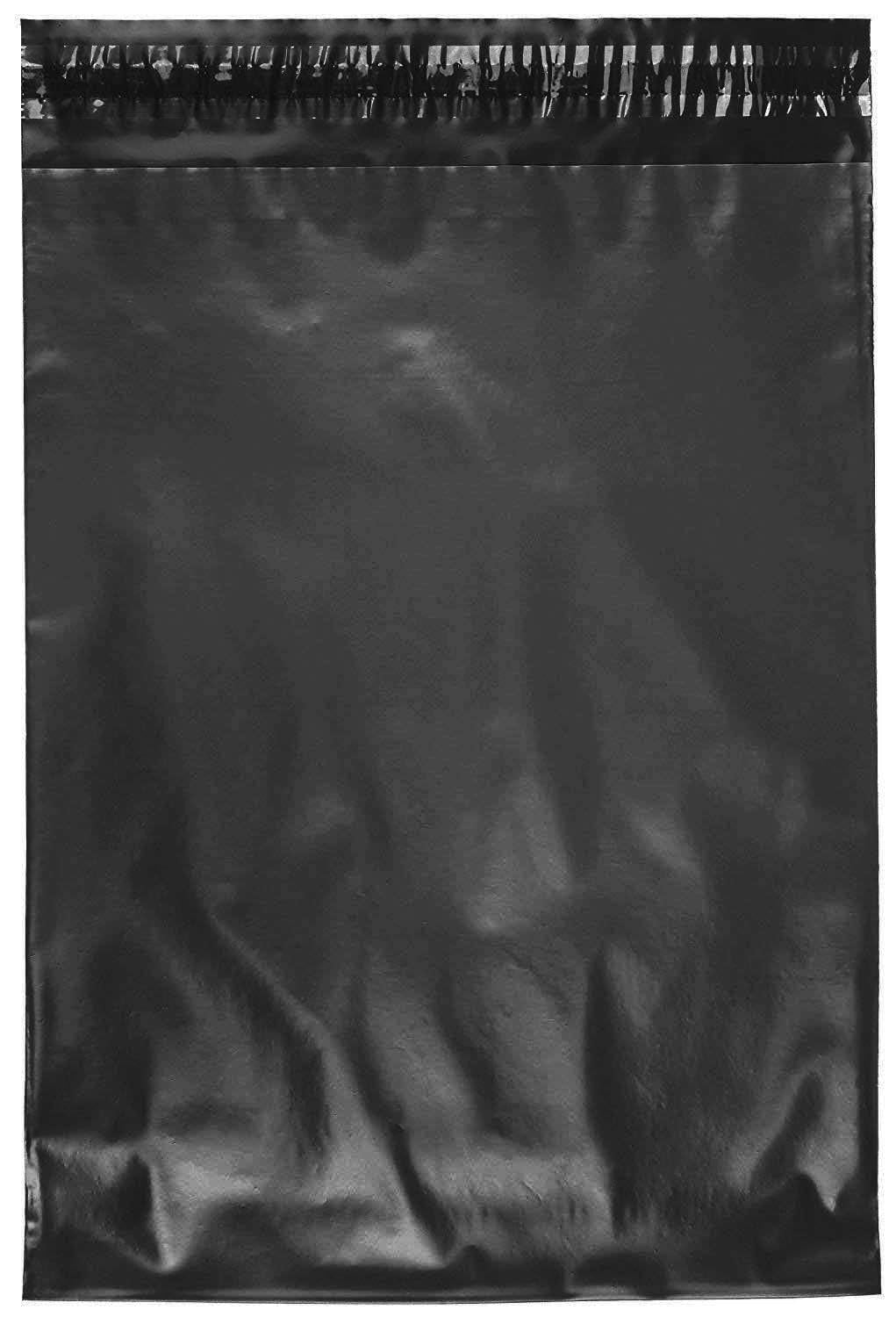 Black Color Poly Mailers 12x15.5 Inch 500-Pack, Self Seal Shipping Envelopes for Small Business, Lightweight Durable Mailing Bags, Black