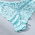 thumbnail image 6 of Qingpeng Womens Floral Lace Briefs Cotton Crotch Lightweight Breathable Bow Detail Underwear Size S-XL, 6 of 6