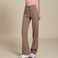 thumbnail image 2 of GEWSEY Scrubs for Women, Mid Rise Straight Leg Cargo Pants with Knit Yoga Waistband, Anti- Womens Scrubs Pants (Khaki, XL), 2 of 9