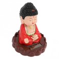 thumbnail image 4 of Nodding Buddha Statue Solar Powered Figurine for Luck Wealth Gift Energy Saving Red, 4 of 5