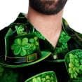 thumbnail image 5 of Saint Patrick's Day Men's Short Sleeve Beach Shirts, Hawaiian Printed Button Down Summer Casual Unisex Men's Shirts, 5 of 6