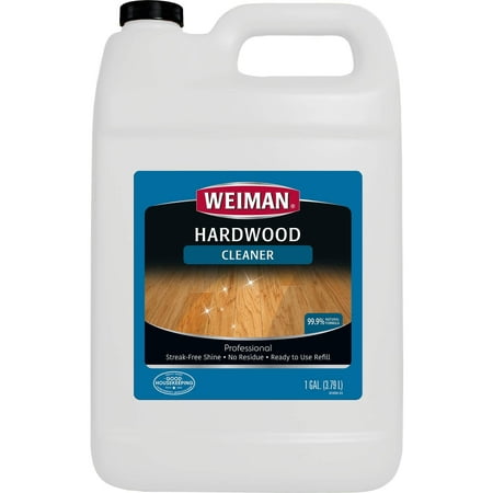 Weiman Hardwood Floor Cleaner - 128 Ounce Refill - Finished Engineered Hardwood Vinyl and Laminate