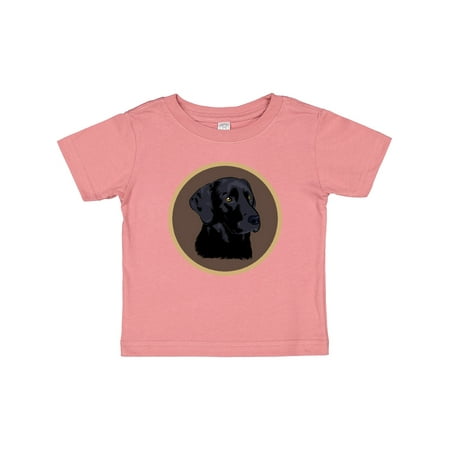 

Inktastic Black Lab Dog Labrador Retriever Gift Baby Boy or Baby Girl T-Shirt