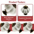 thumbnail image 4 of 8pcs White Ceramic Vintage Dresser Knobs, Retro Decorative Drawer Pulls for Vanity, Closet, Cupboard, Furniture, 4 of 14