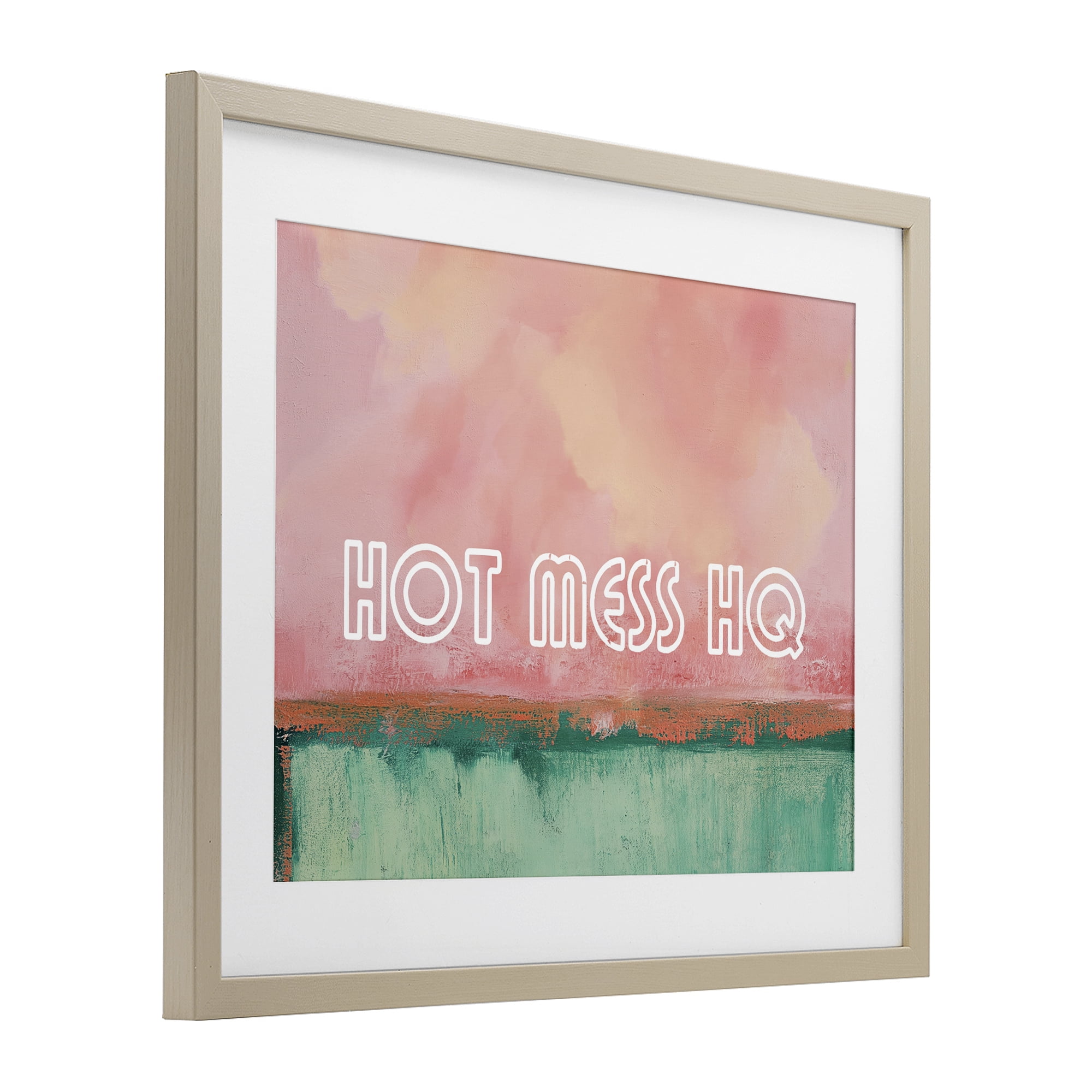Stupell Industries Hot Mess Headquarters Birch Framed Print Under Glass, design by Gina Kelly