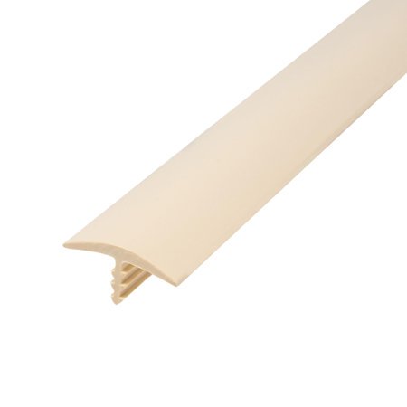 Outwater Plastic T-Molding 1 Inch Beige Flexible Polyethylene Center Barb Tee Moulding 250 Foot Coil