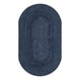 thumbnail image 3 of Unique Loom Braided Jute Collection Area Rug - Dhaka (3' 3" x 5' 1" Oval Navy Blue), 3 of 7