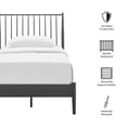 thumbnail image 2 of Adair Spindle Metal Twin Platform Bed in Charcoal, 2 of 10