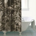 thumbnail image 4 of Brown Camo Deer Tree Pattern Shower Curtain 84"x72" ,Bathroom Decorative Shower Curtains Set with 12 Hooks,Modern Waterproof Washable Shower Curtain, 4 of 6